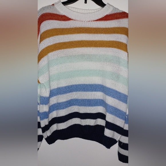 Womens Large  Striped sweater - Picture 2 of 3